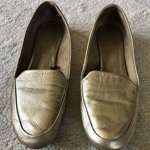 Classic gold loafers